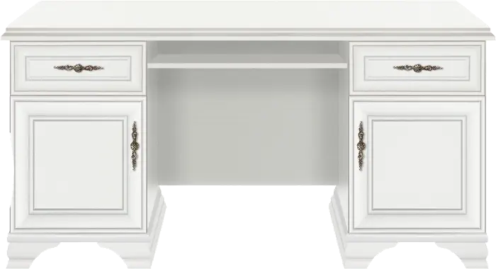 Стол письменный Кентаки/Kentaki белый BIU2D2S