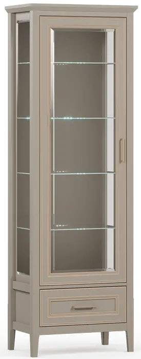Шкаф-витрина с подсветкой Классик/Classic REG1W1SZK