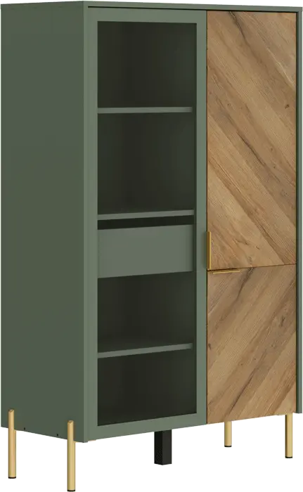 Шкаф-витрина Сиена/Siena REG1W1D/140